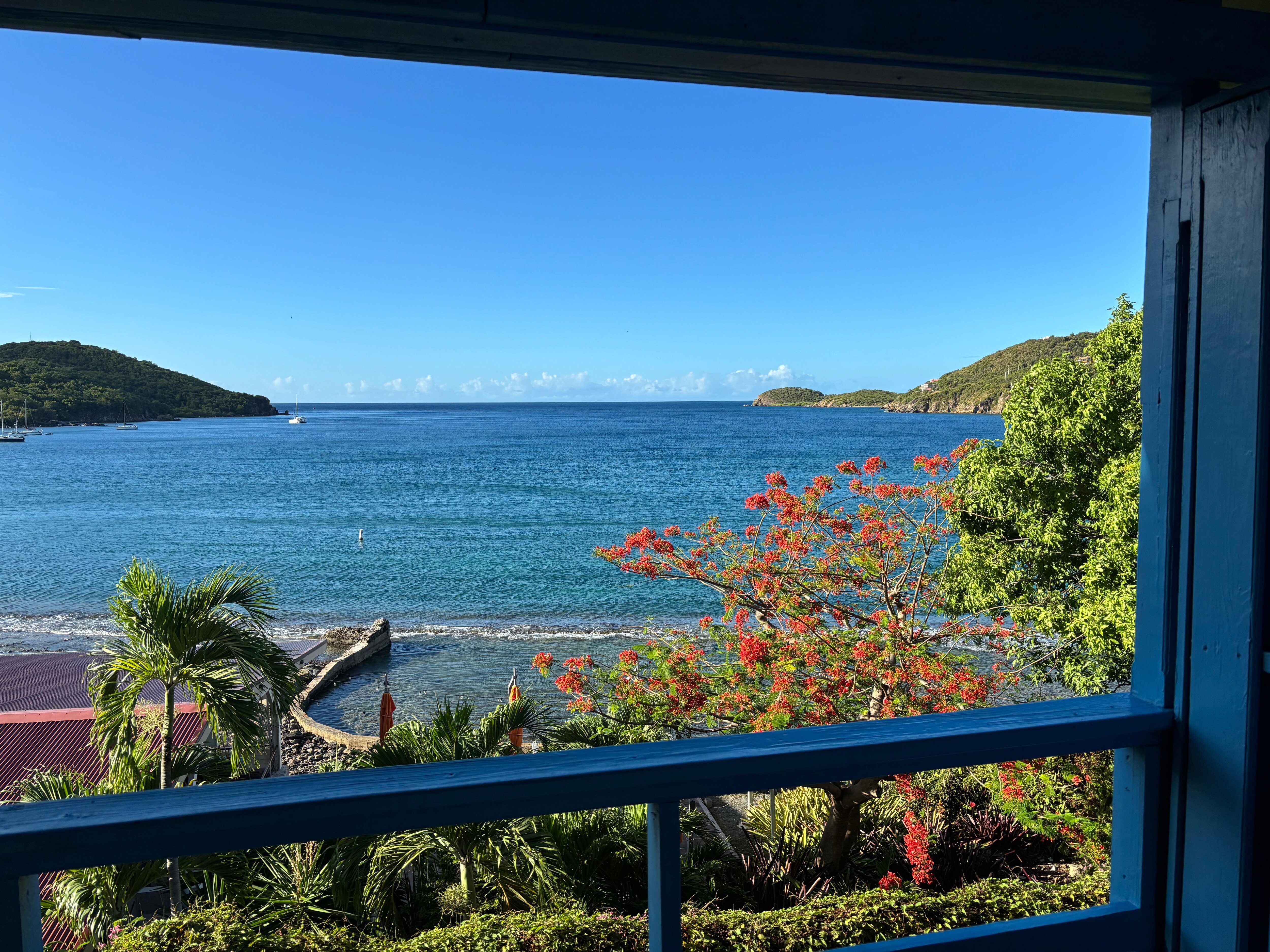 View from the room balcony