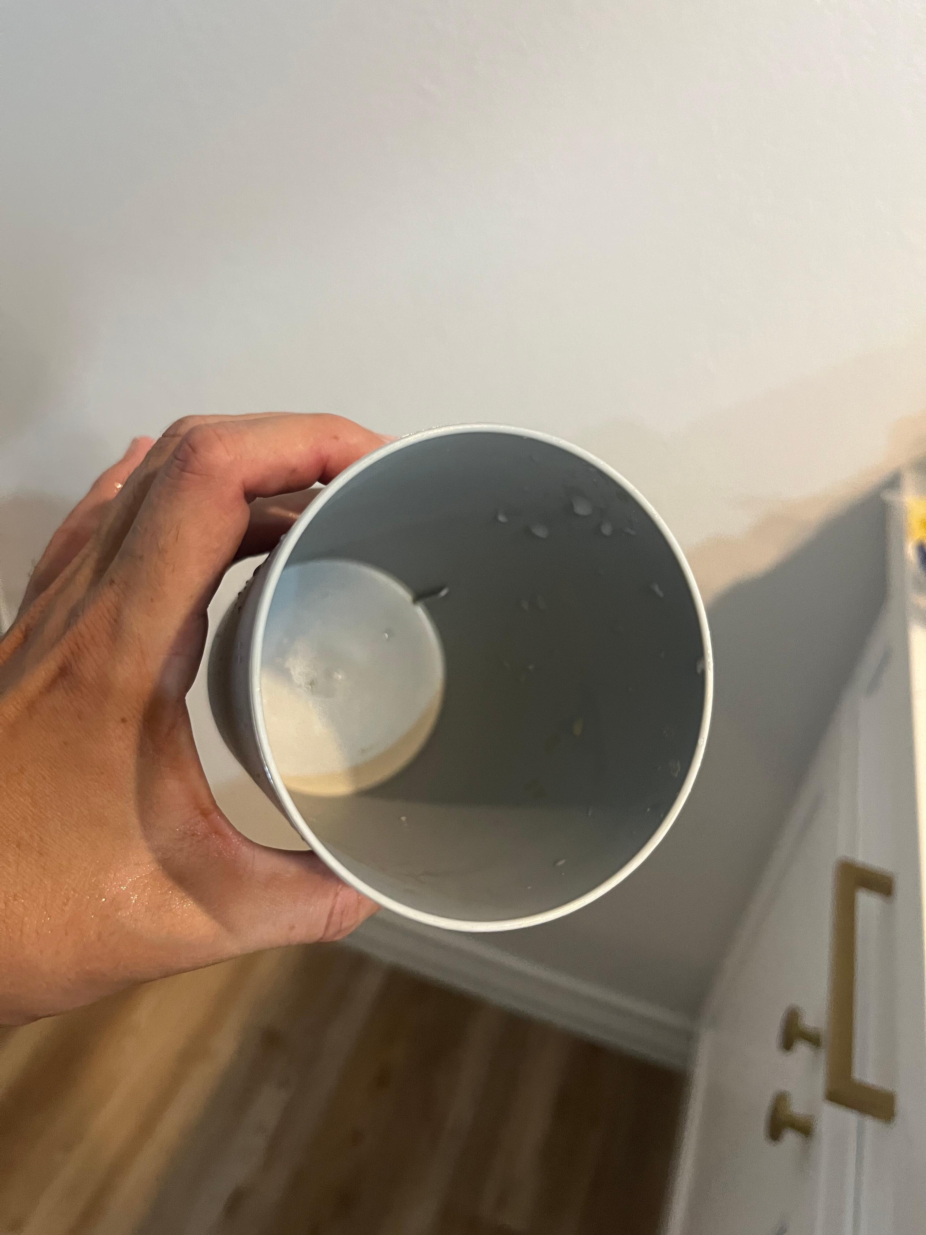 Dirty dish in cabinet 