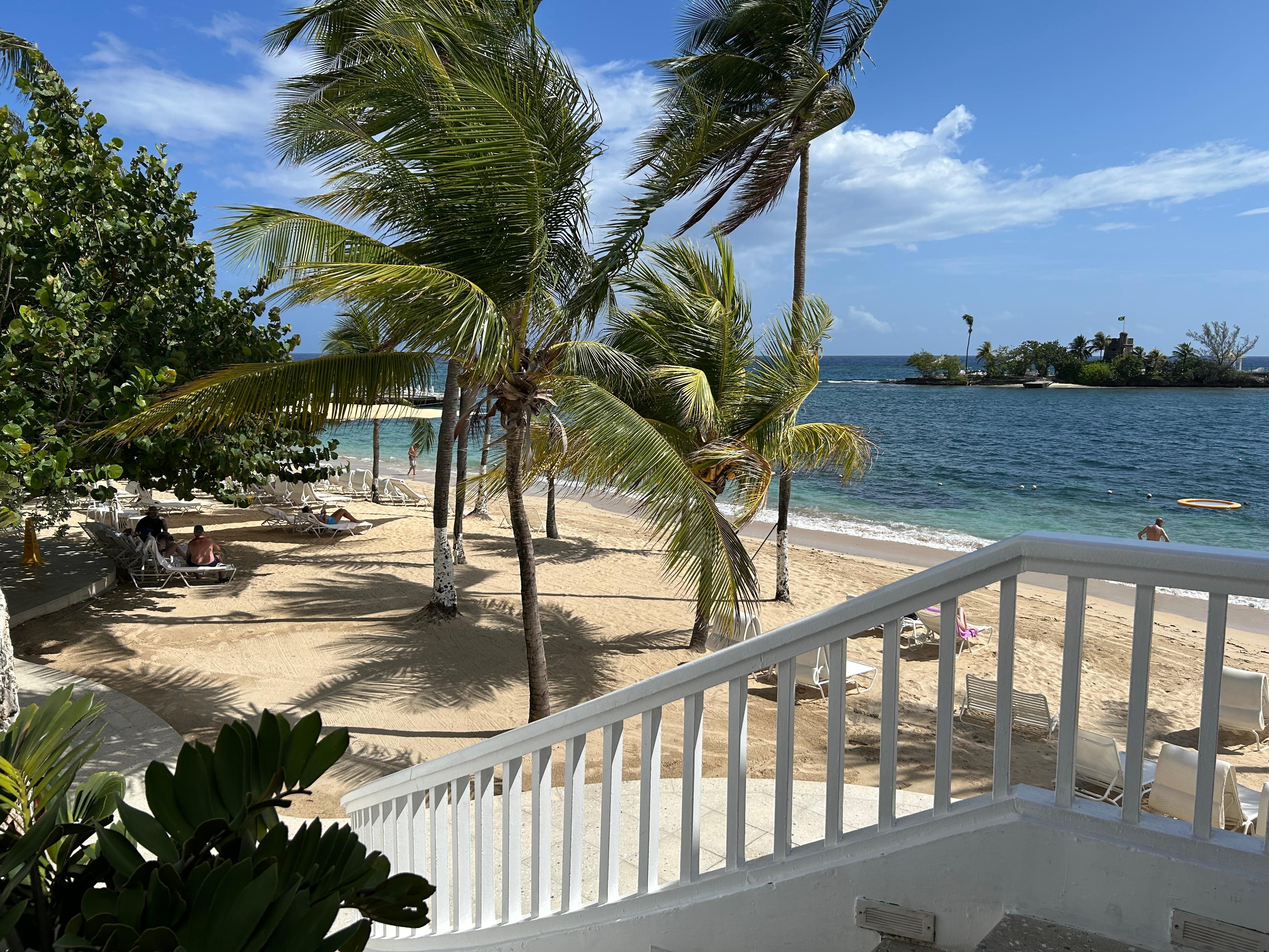 Main bar down to beach