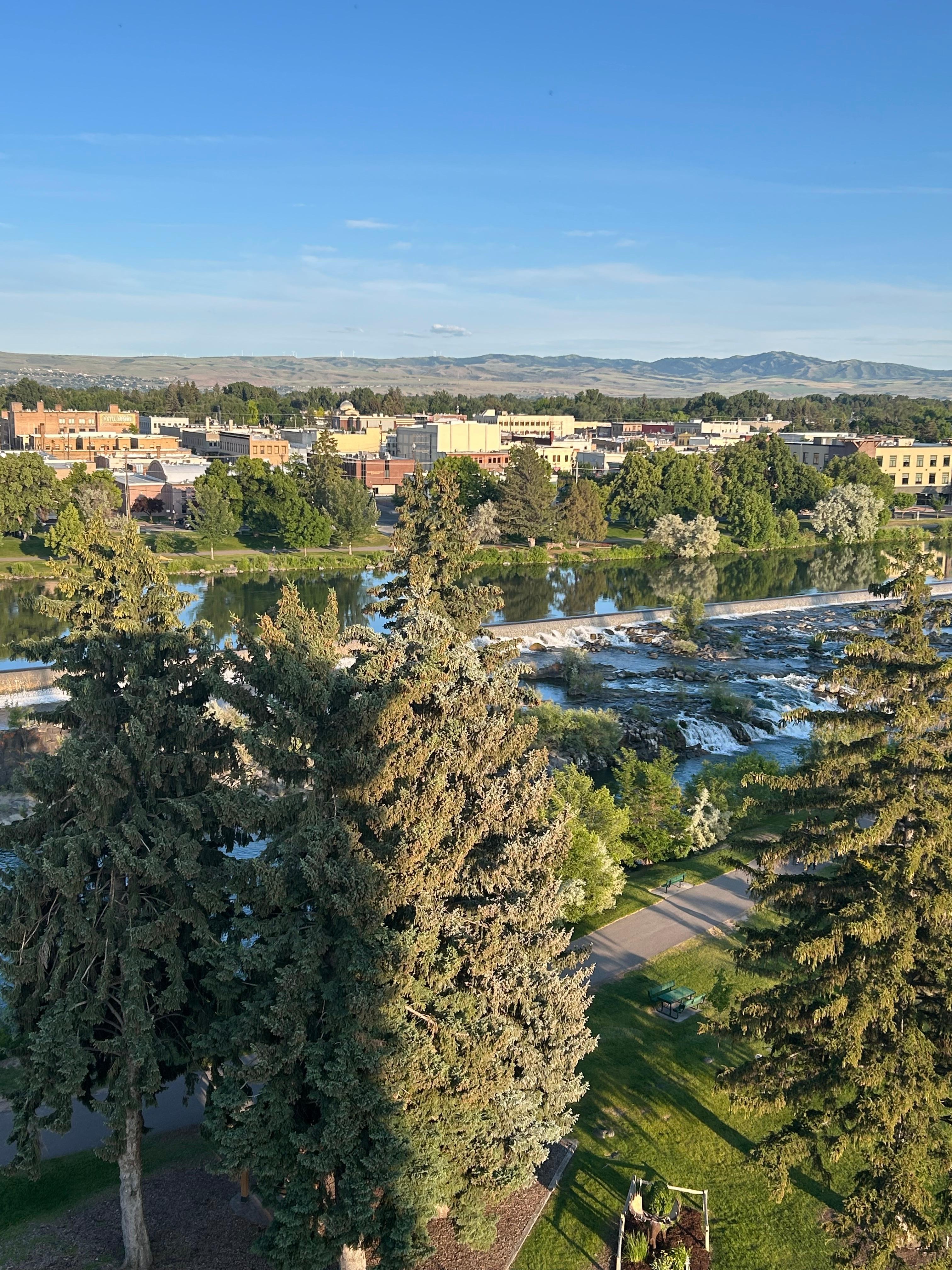 View from the balcony 
