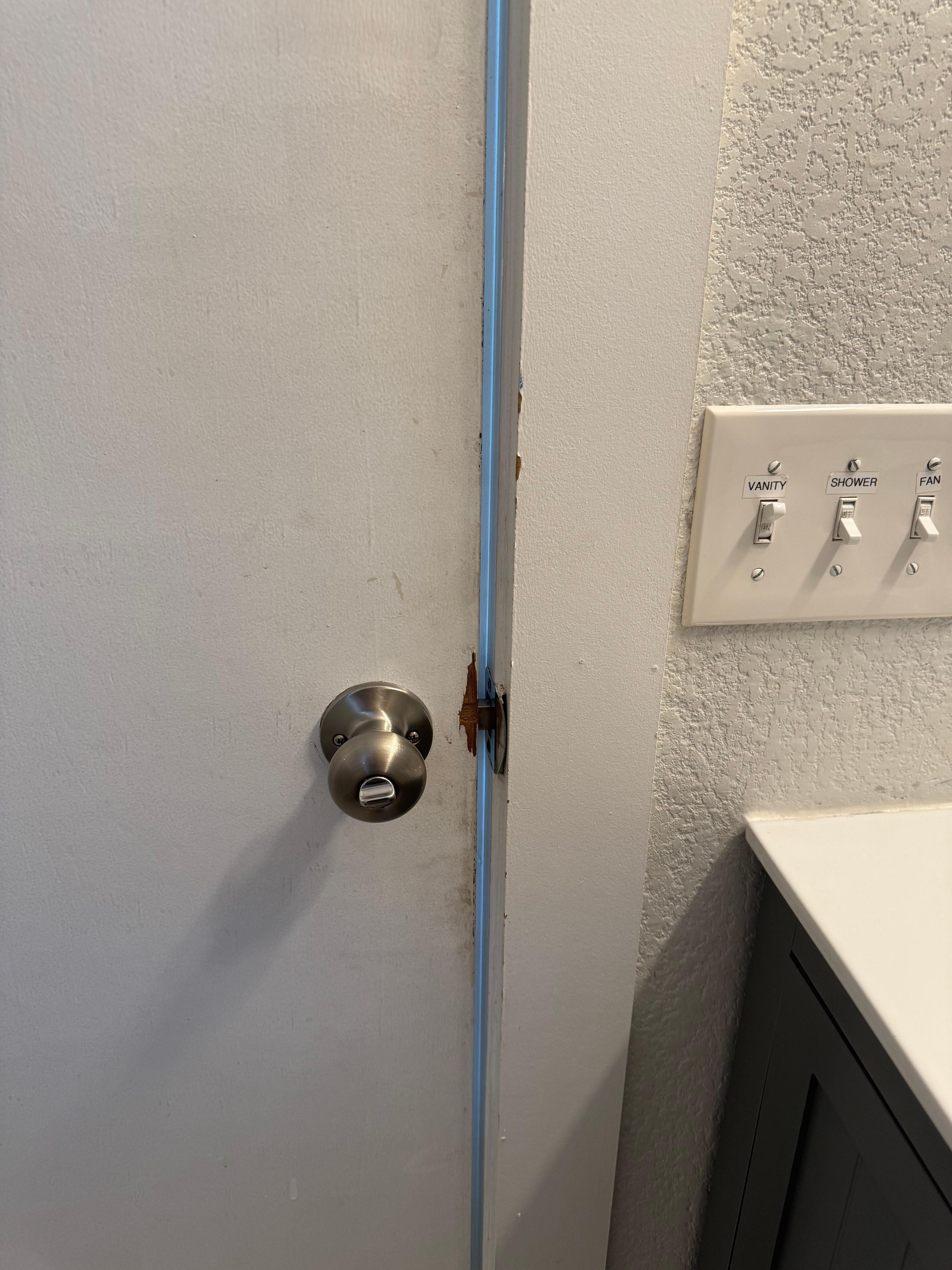 Doors falling apart and damaged