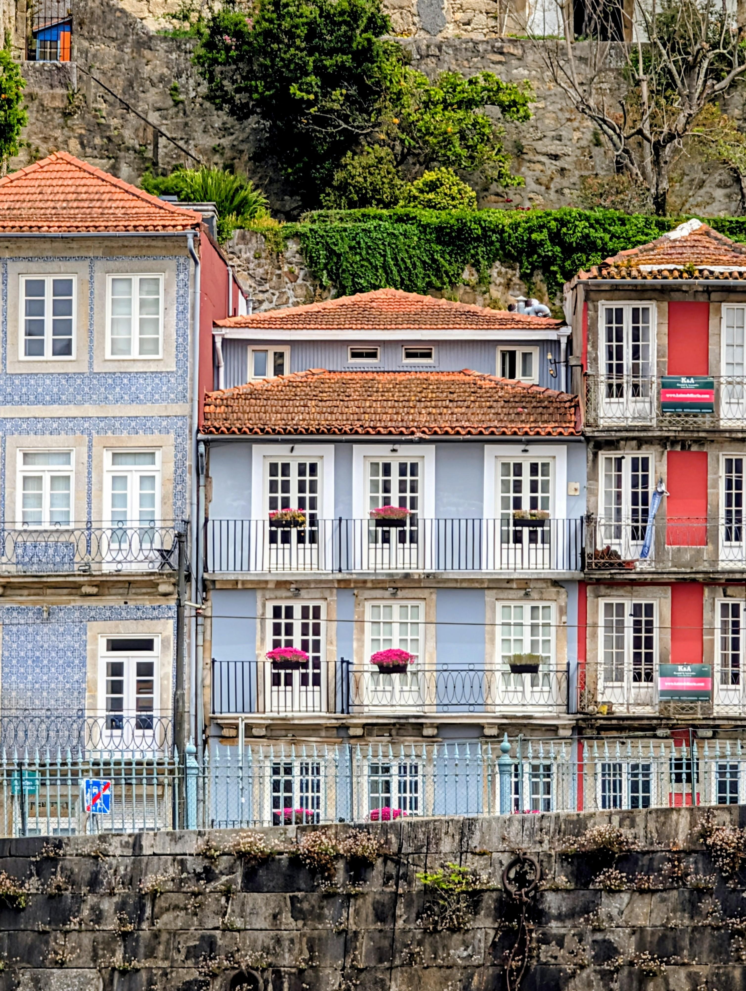 I took this picture while on a river cruise. Miragaia Riverside Suites is the one in the middle with the flowers on the balcony. Very nice and quaint.