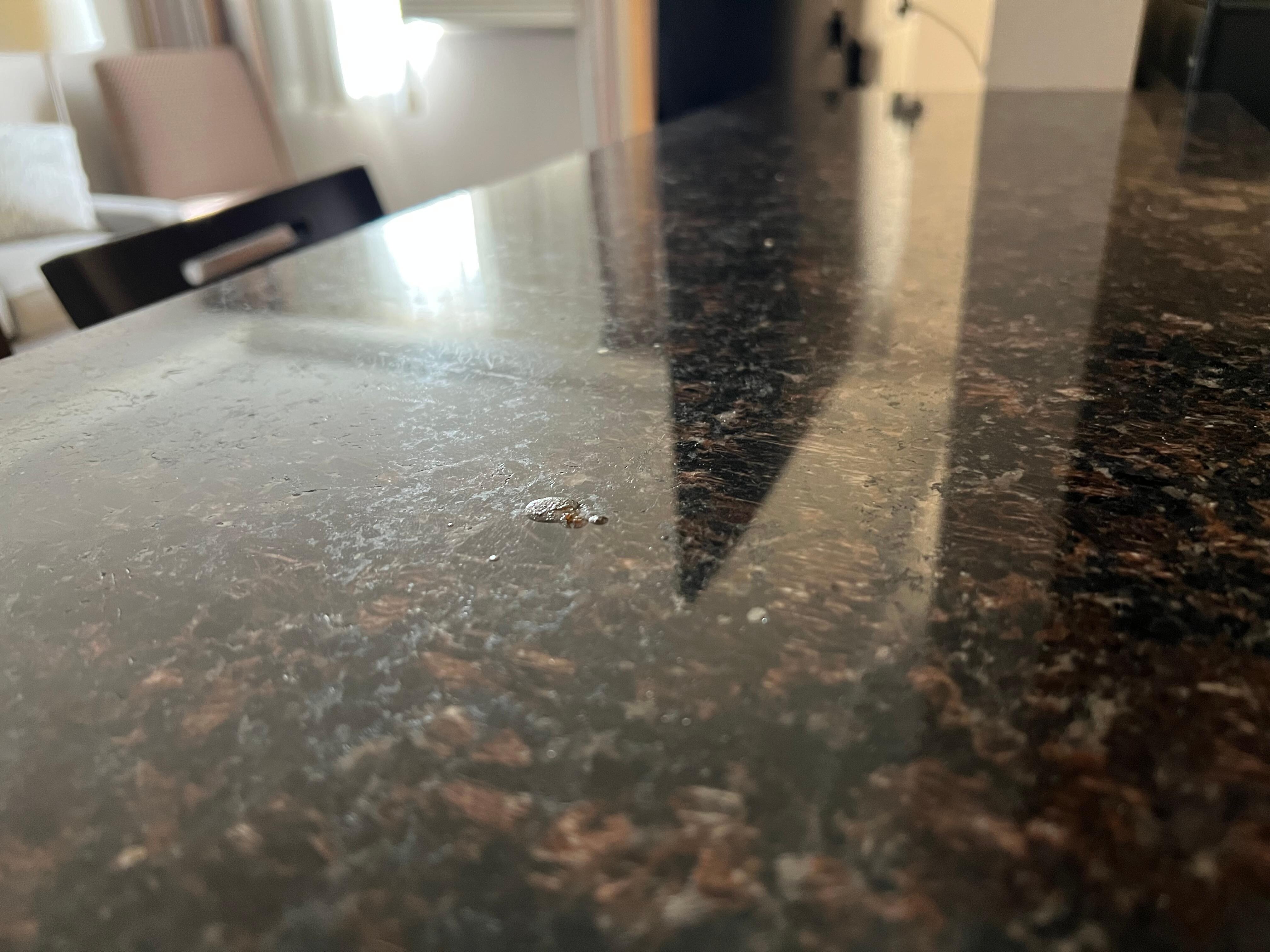 Counter table, I forgot to take photos of the slippers. 