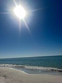 Enjoying the sunshine at the heach