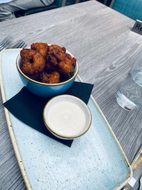 Cauliflower bites - very tasty.