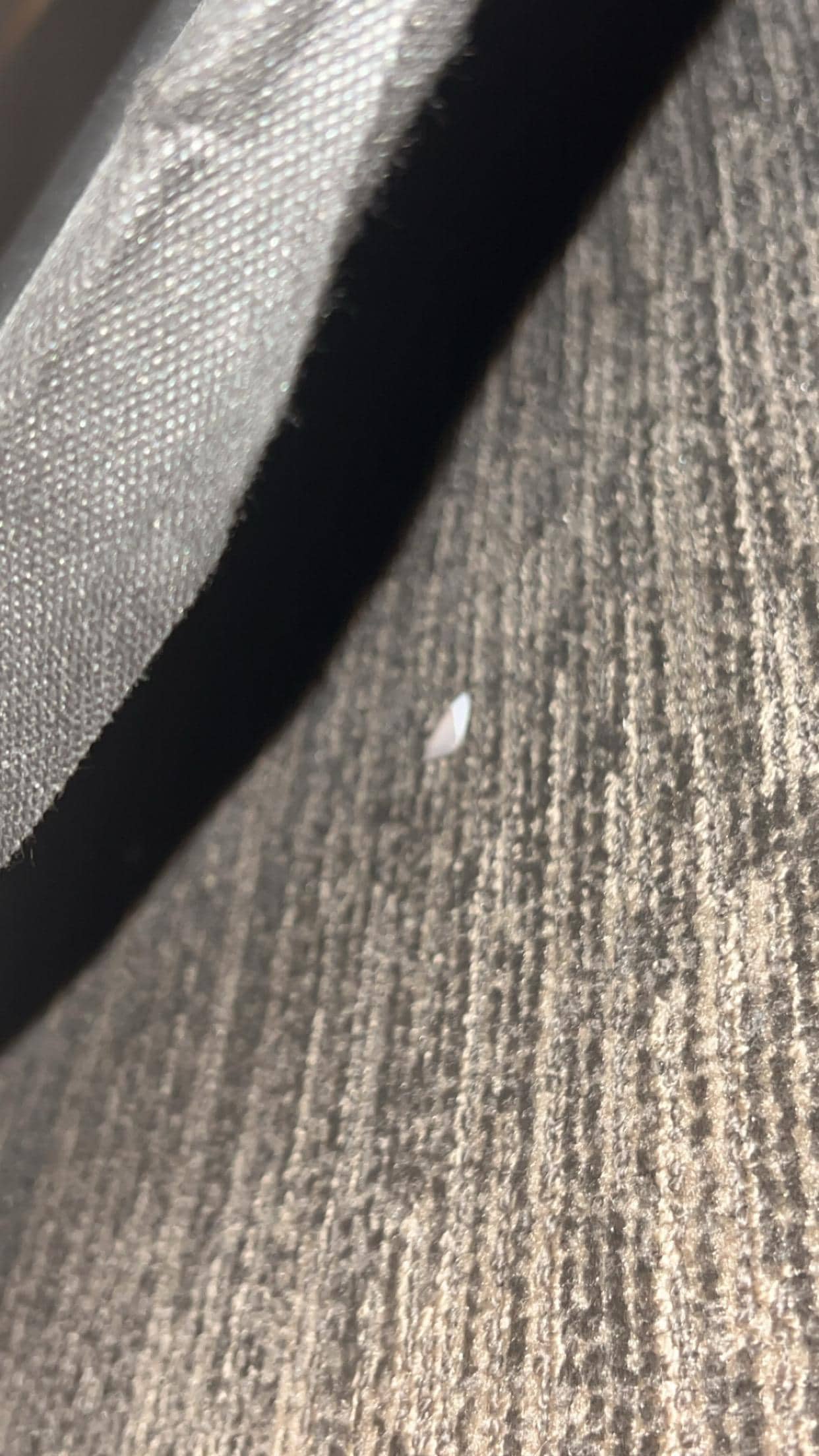 Broken nail - found 2 of these in the room. 