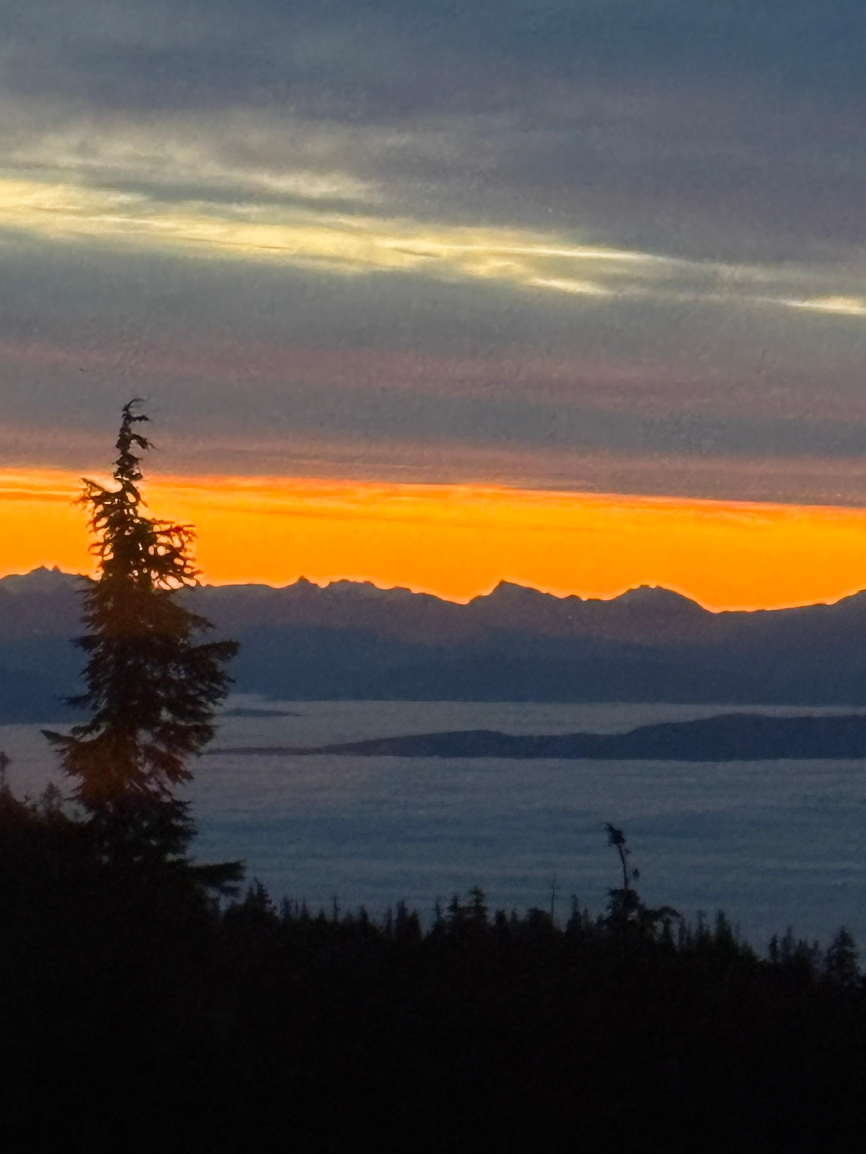 Sunrise above the clouds