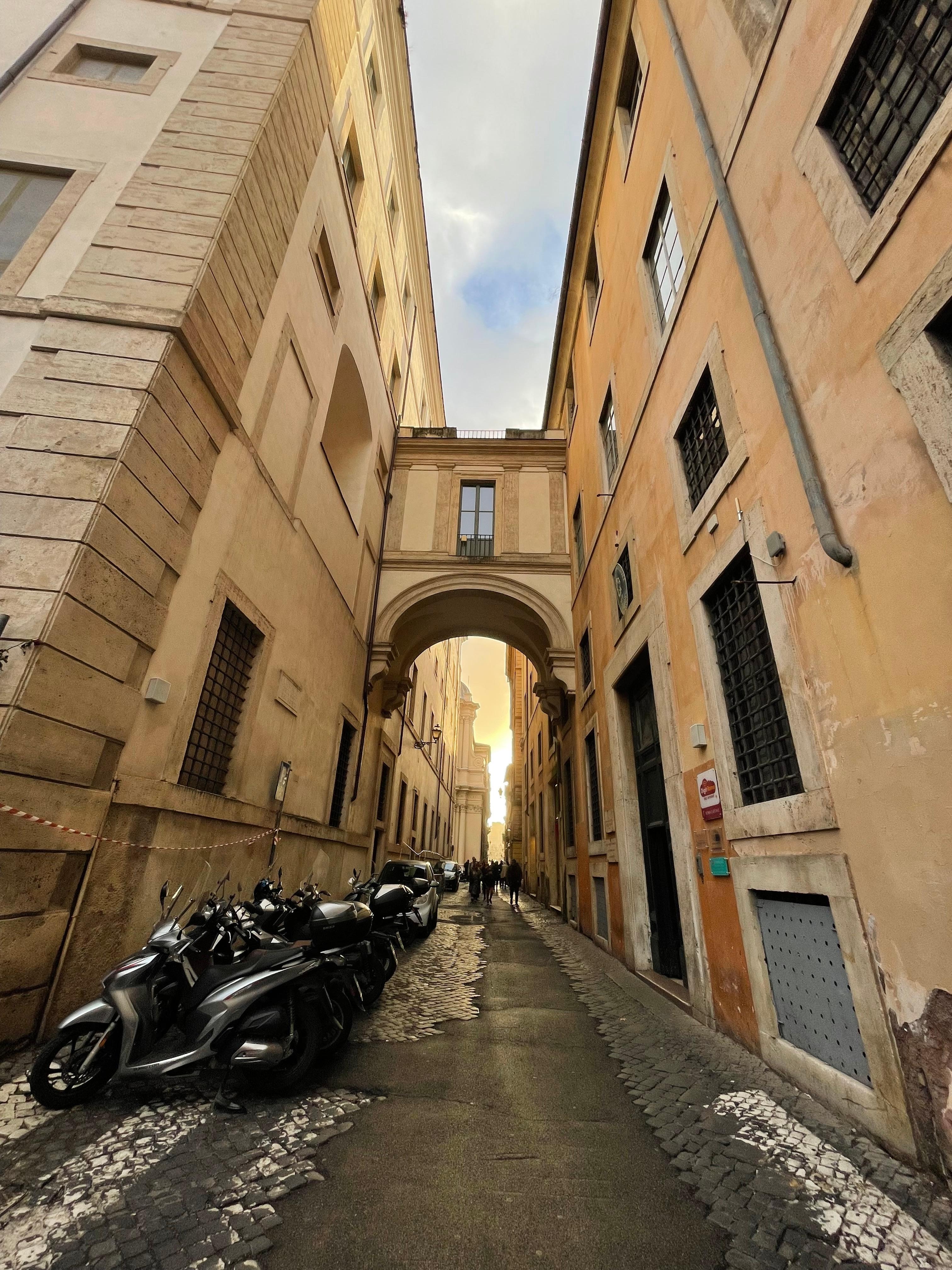 Golden hour on our walk back to the hotel