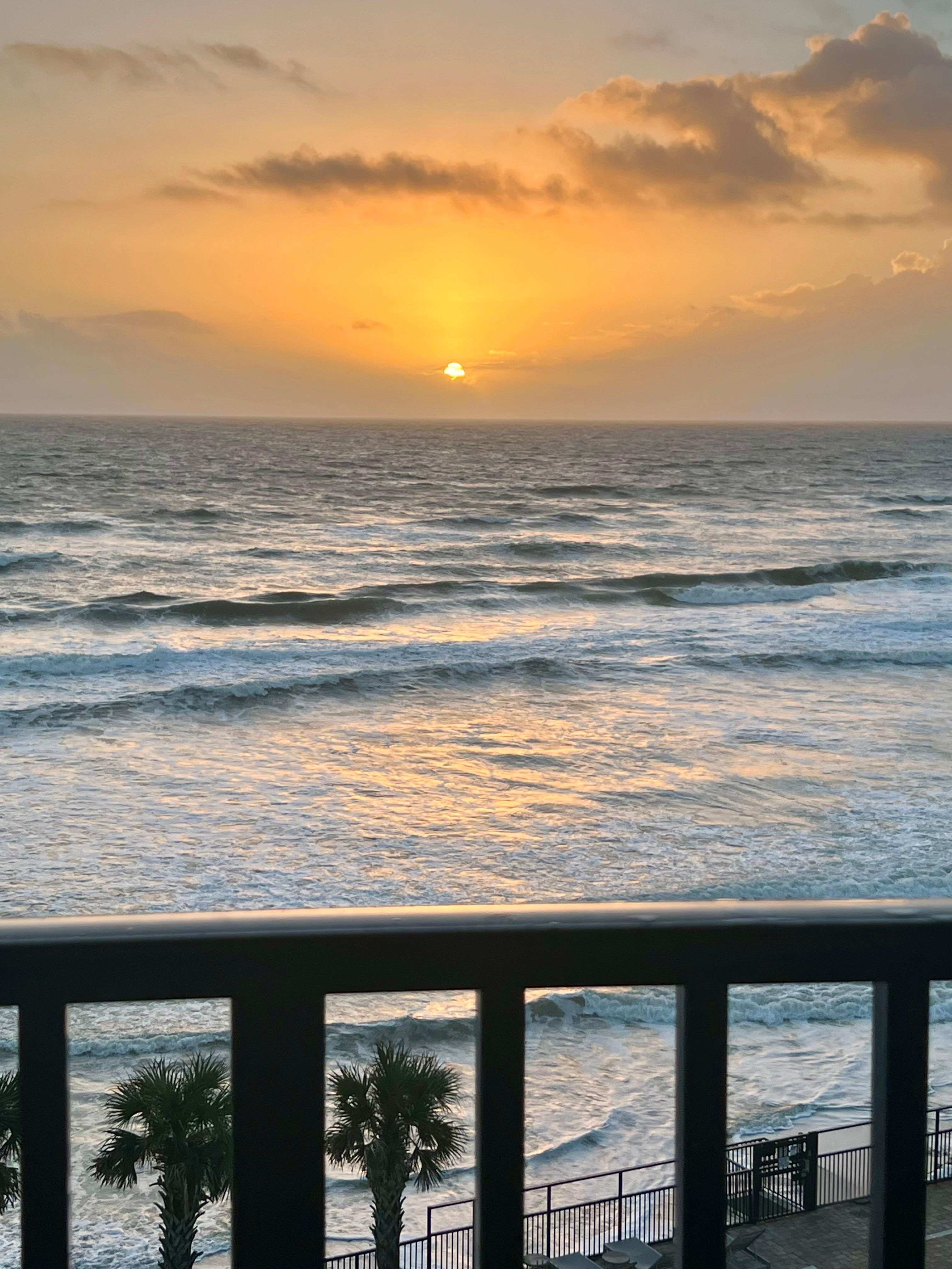 Beautiful sunrises every day we were there.