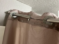 Shower curtain deteriorating