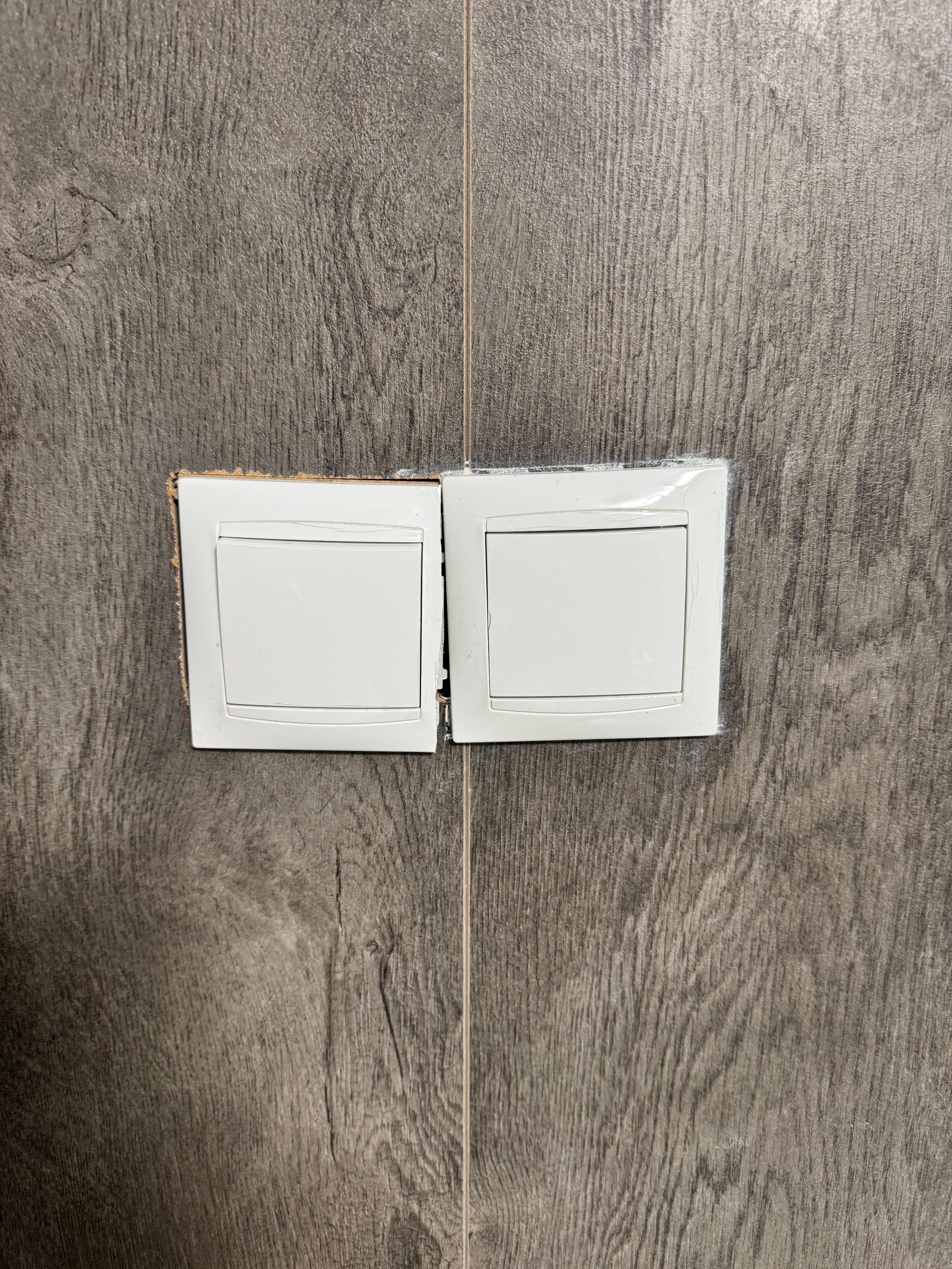 Uneven outlet all around. 