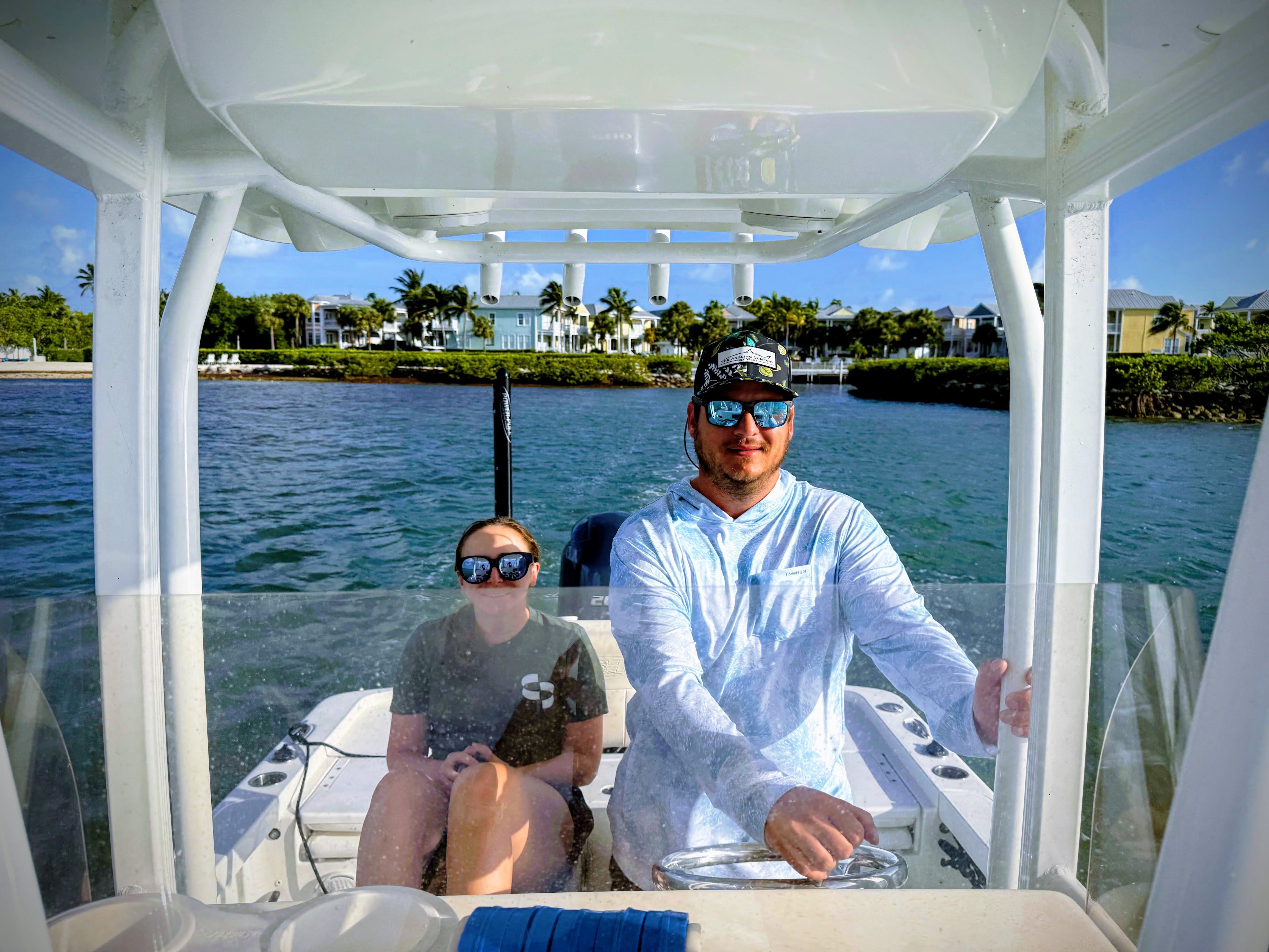 Leaving the marina at Anglers reef