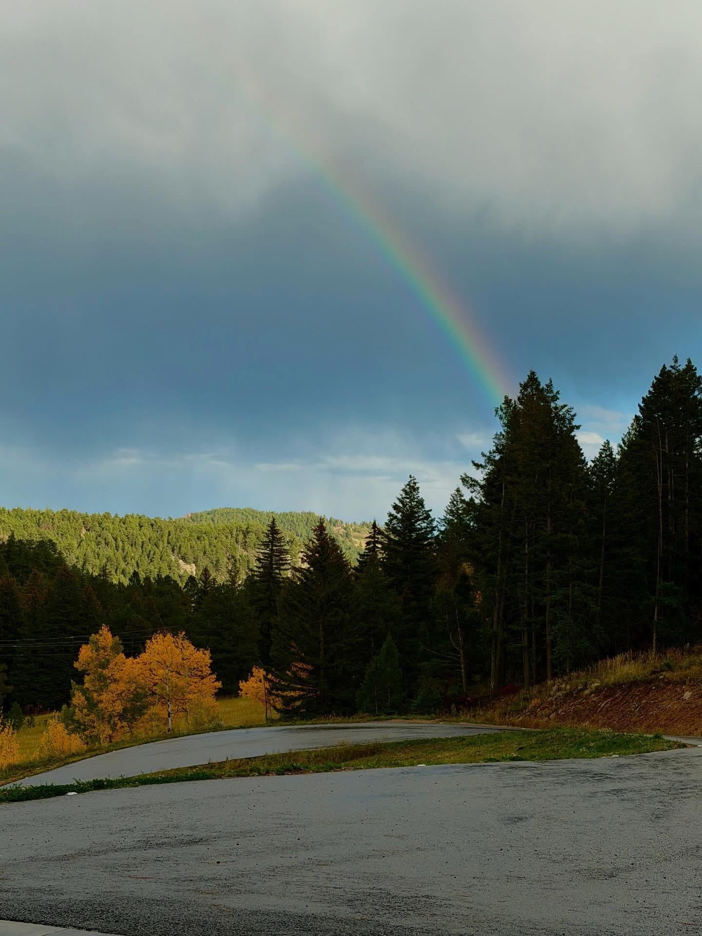 My first view of the rainbow. 