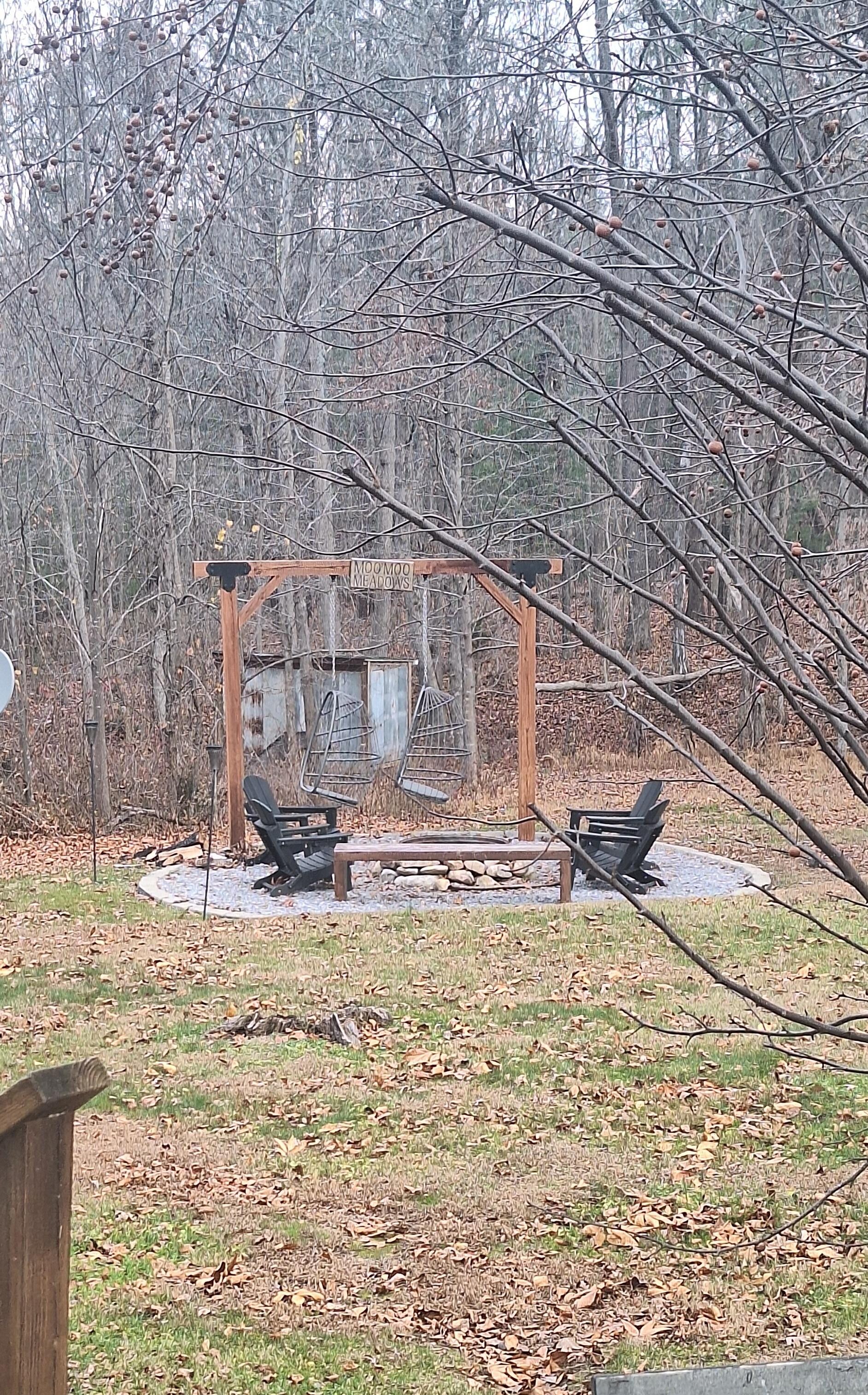 We did not get a chance to use the fire pit, but it looked so inviting!