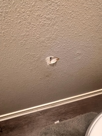 Hole in bathroom