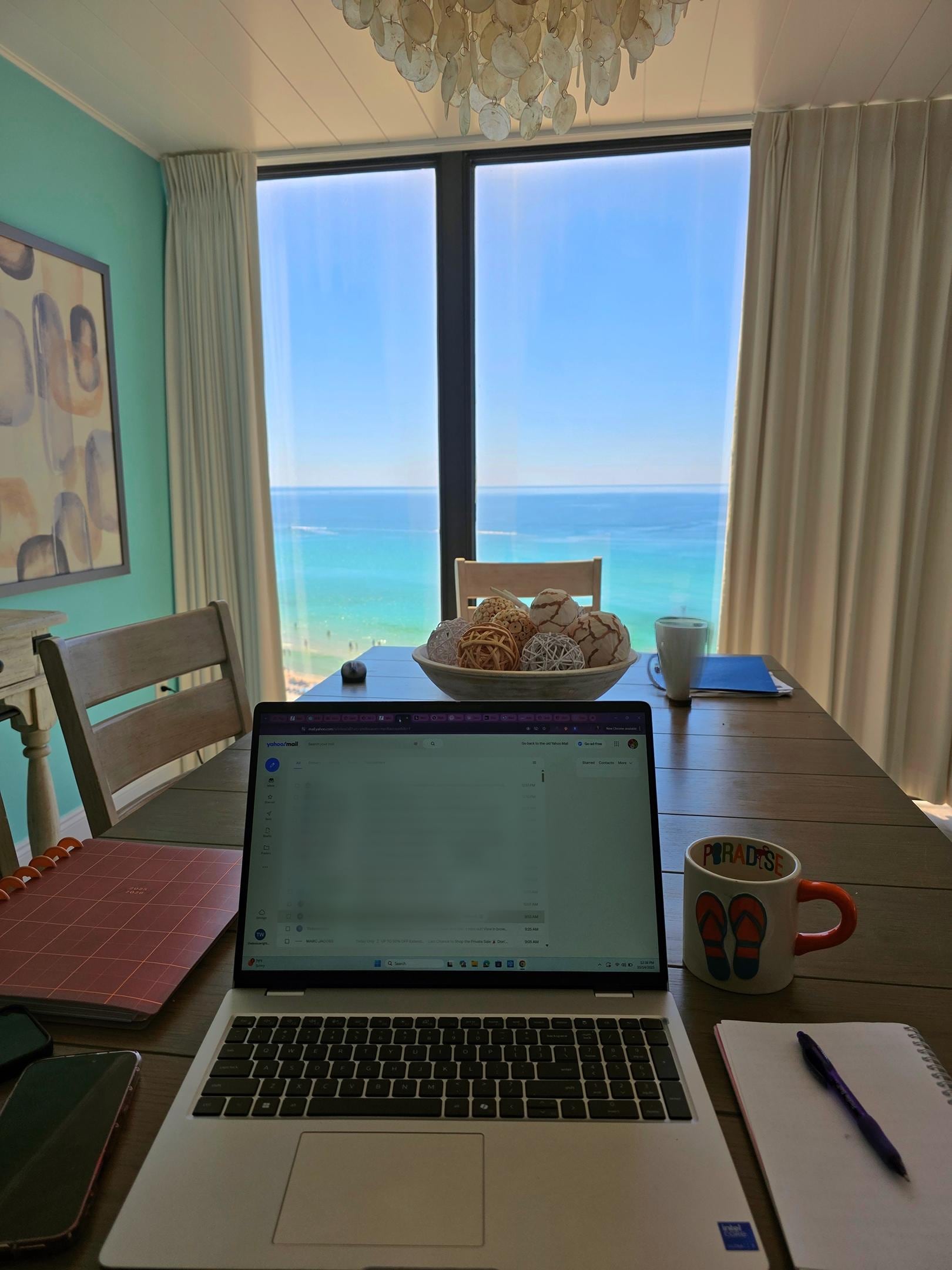 Working with a breathtaking view! 🌟