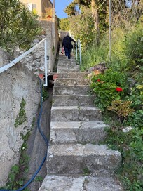 The stairs!