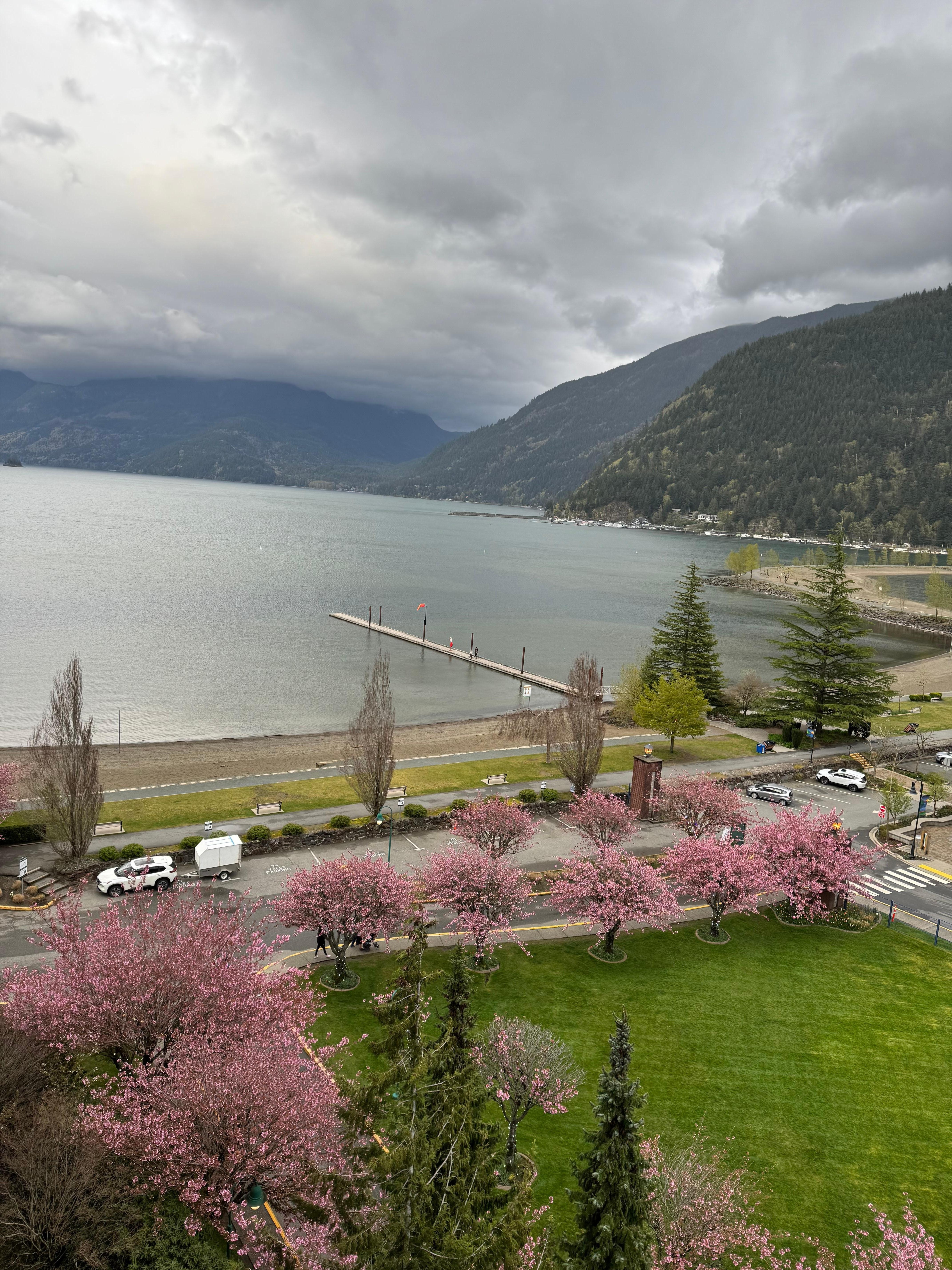 Stunning view from our balcony. 