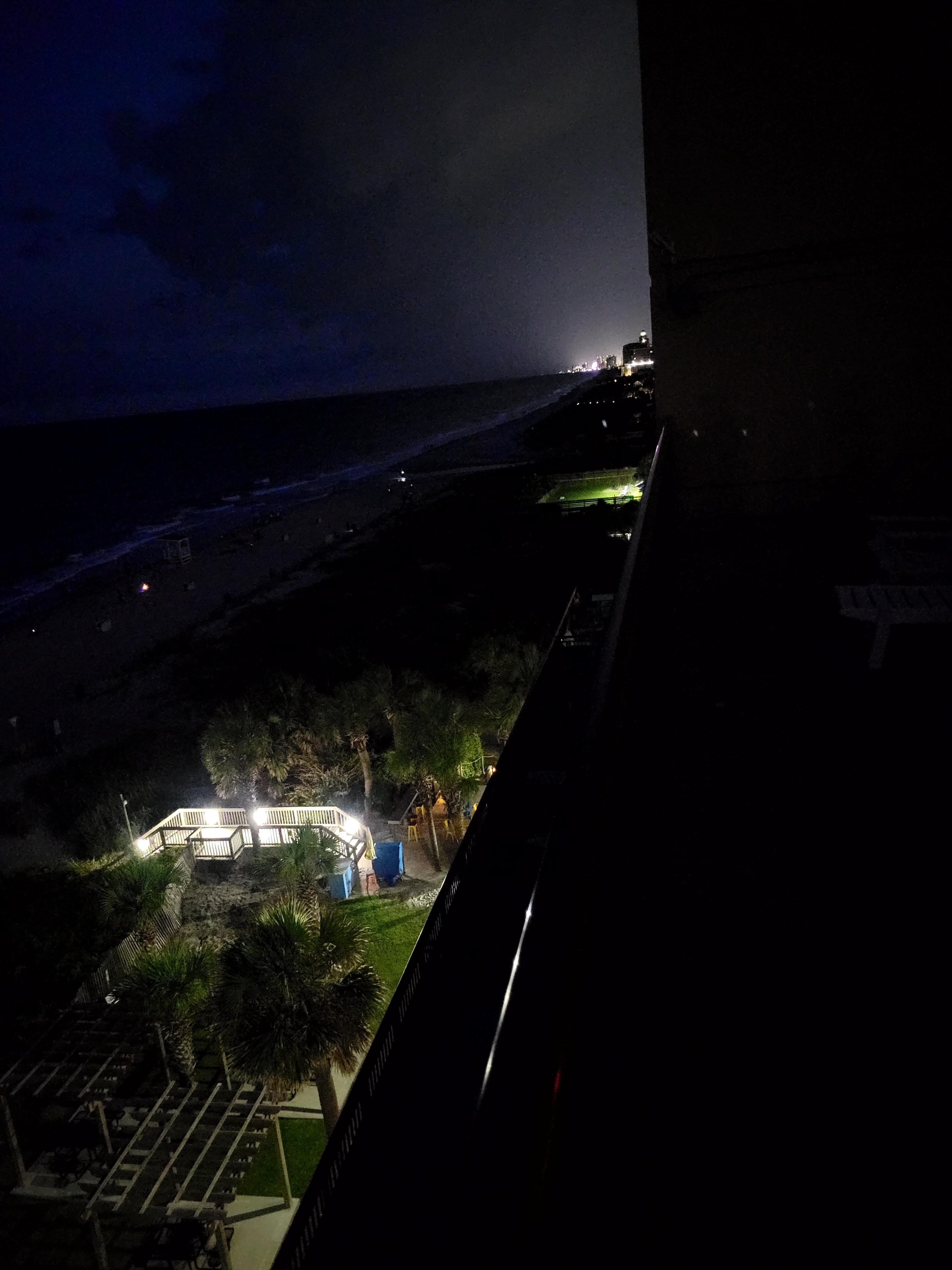 Night view from the balcony 