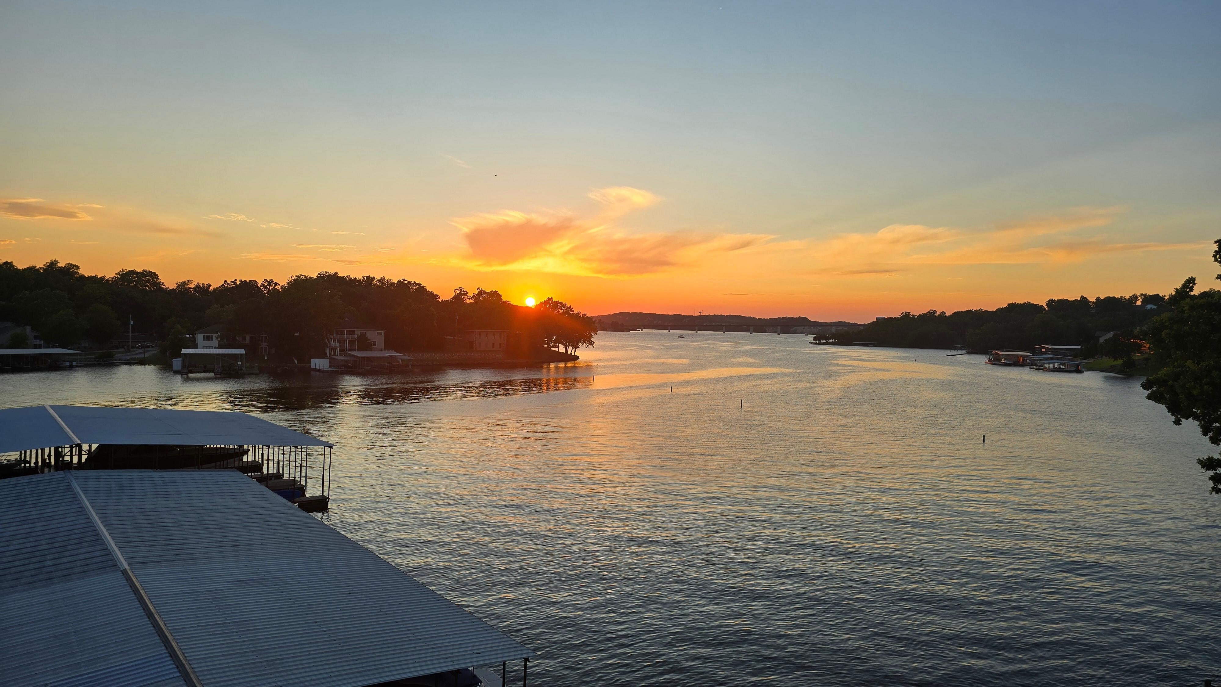 Sunset from the deck