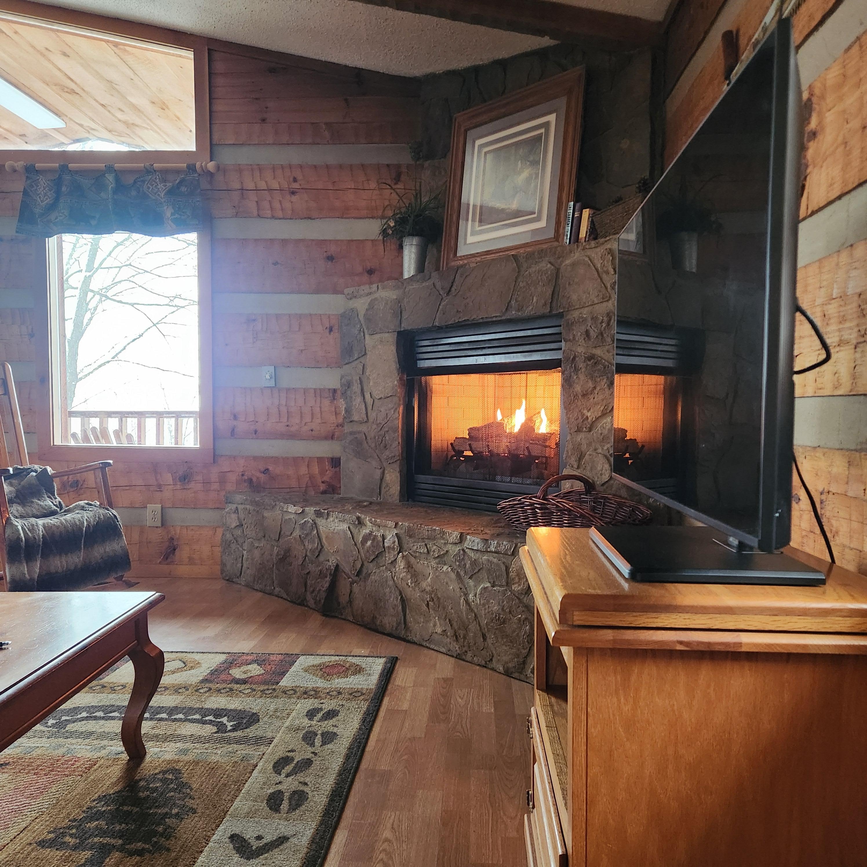 Nice to warm up by the fire