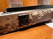 Lamp bases rusted from constant moisture issues