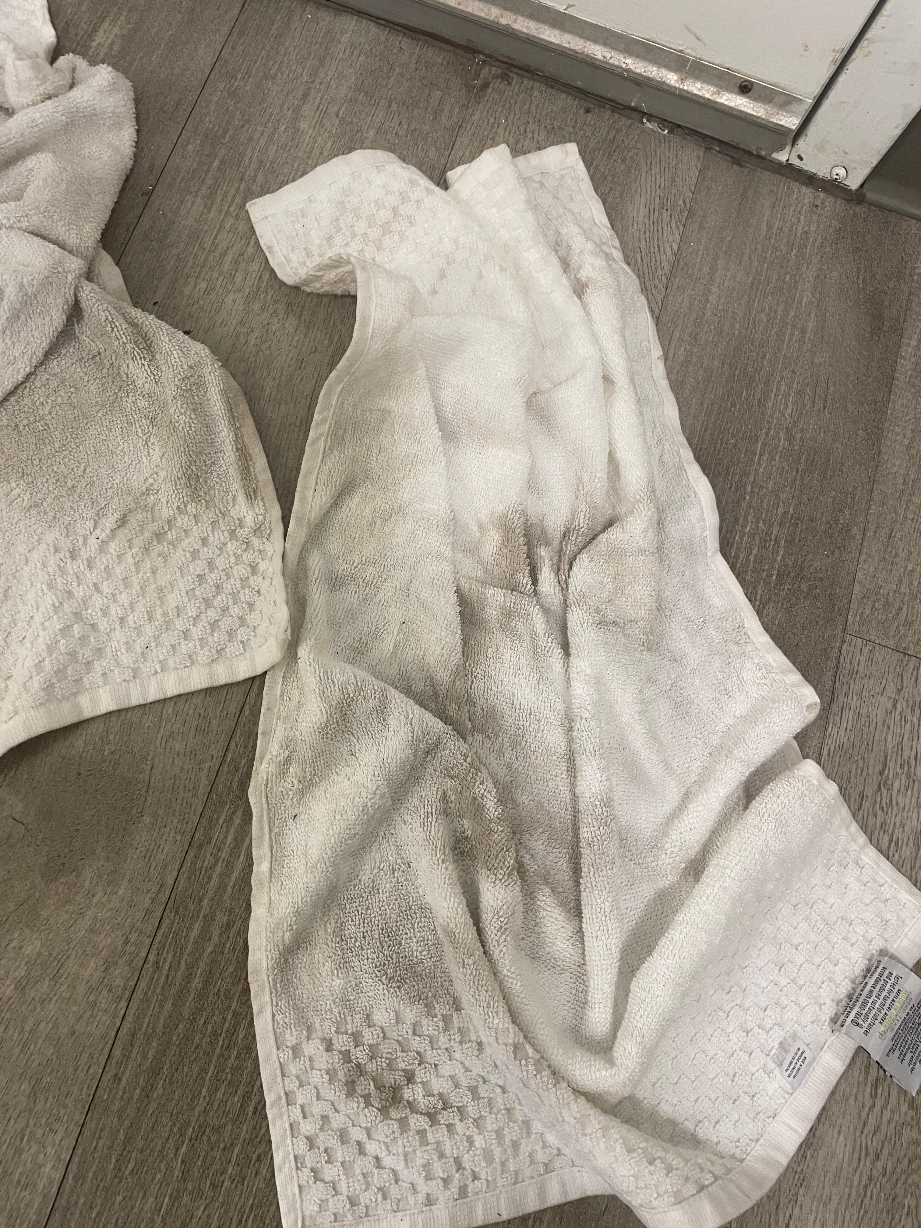 This is how filthy the floors were. 
