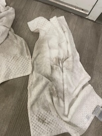This is how filthy the floors were.