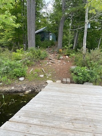 The dock to camp incline is a great thigh and quad workout! As is to/from the kayaks.