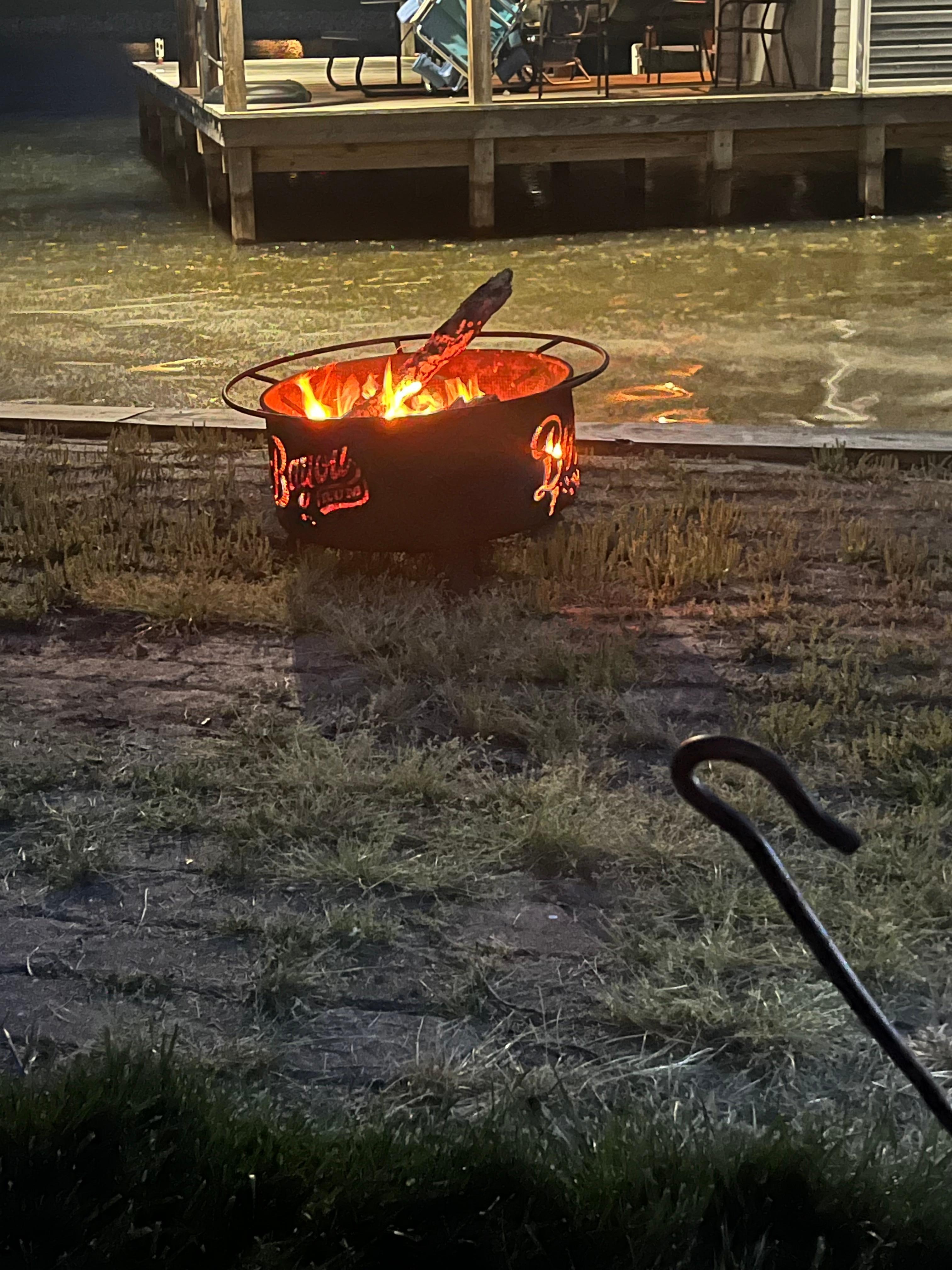 Fire pit was perfect for smores?
