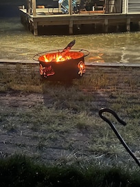 Fire pit was perfect for smores?