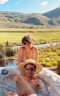 Loving the hot tub!