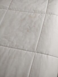 Stained comforter