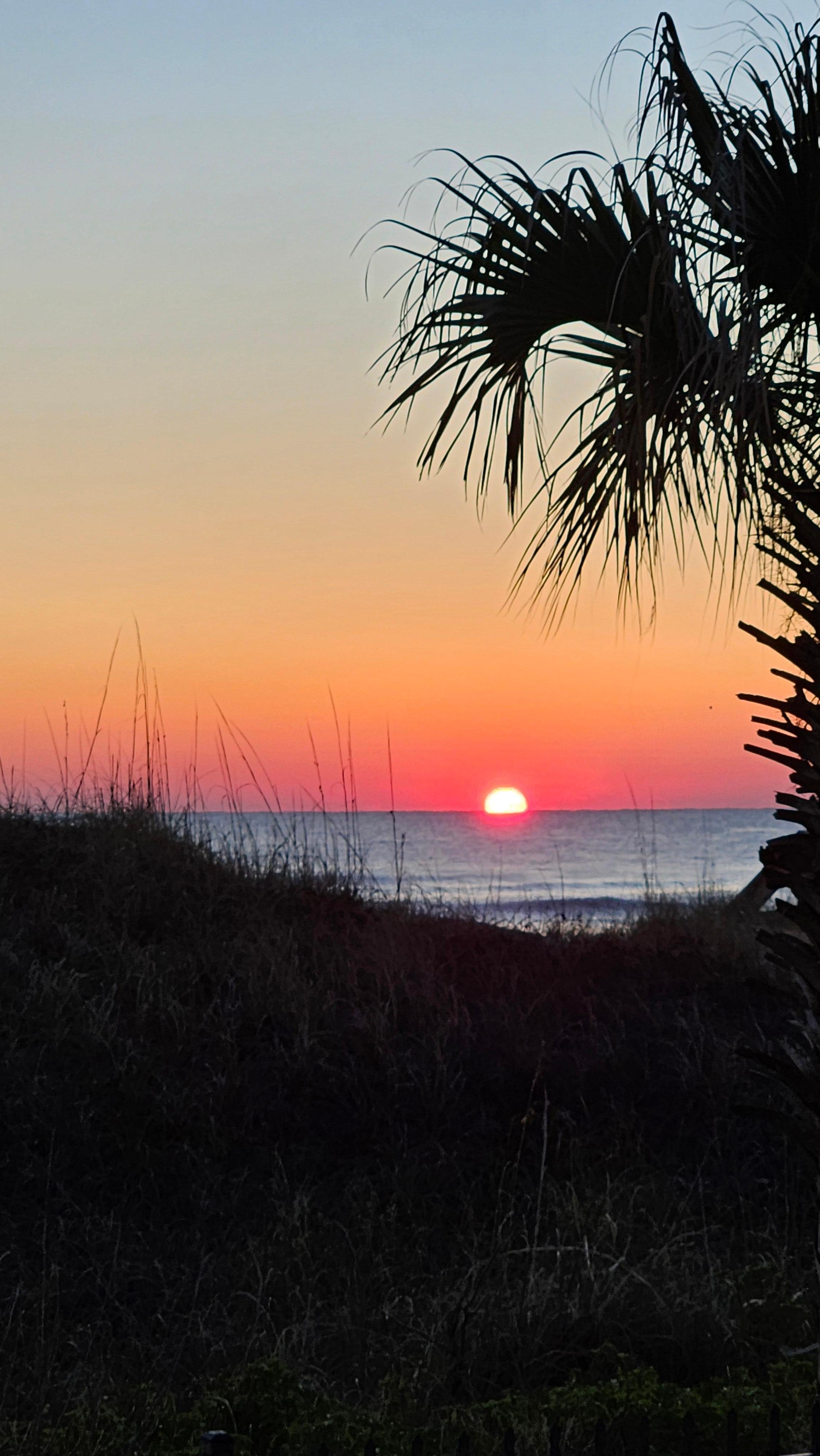 Sunrise from the condo.