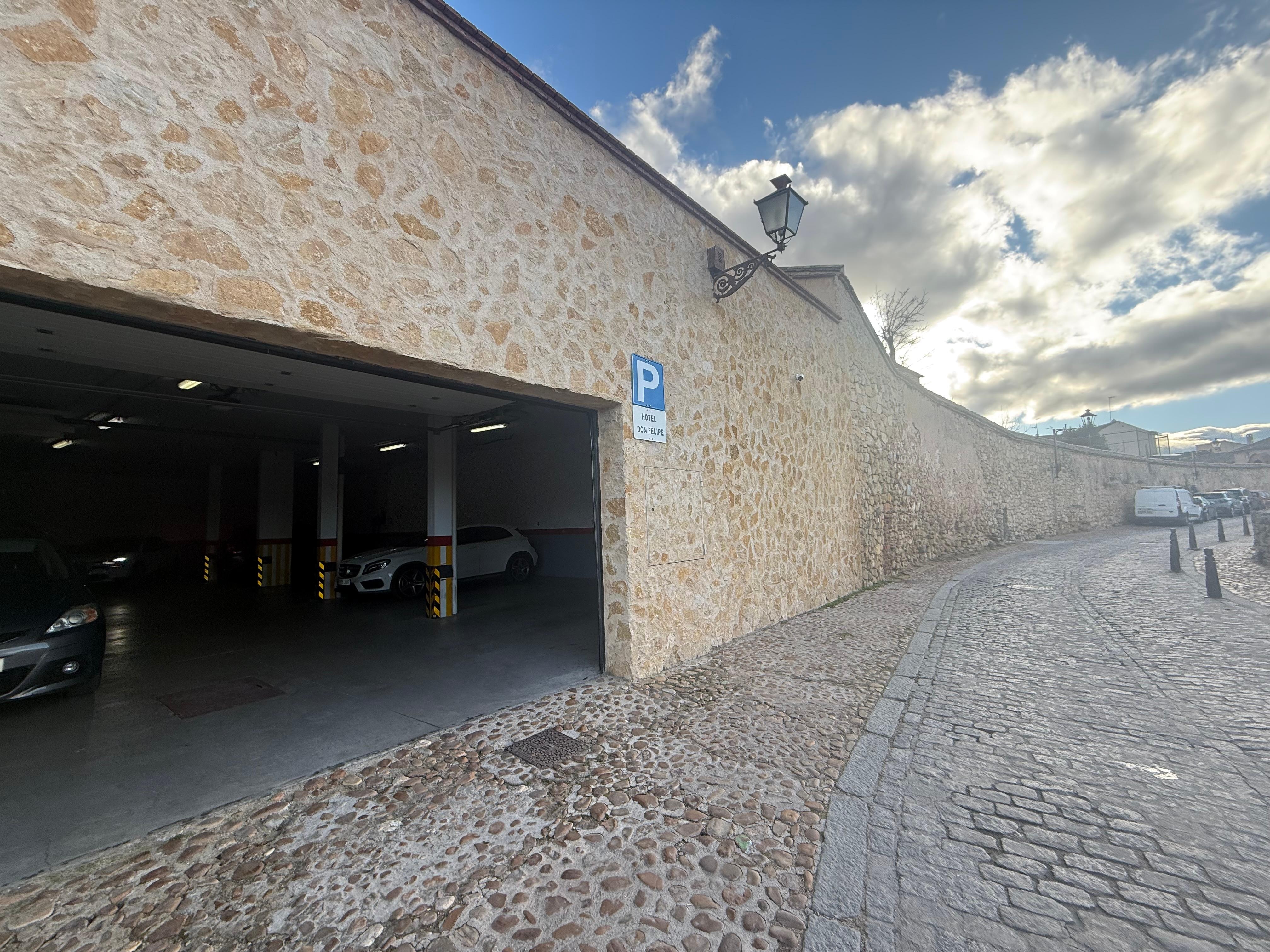Entry to the carpark at back - along city wall