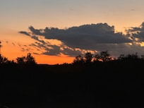 Sunset from the porch.
