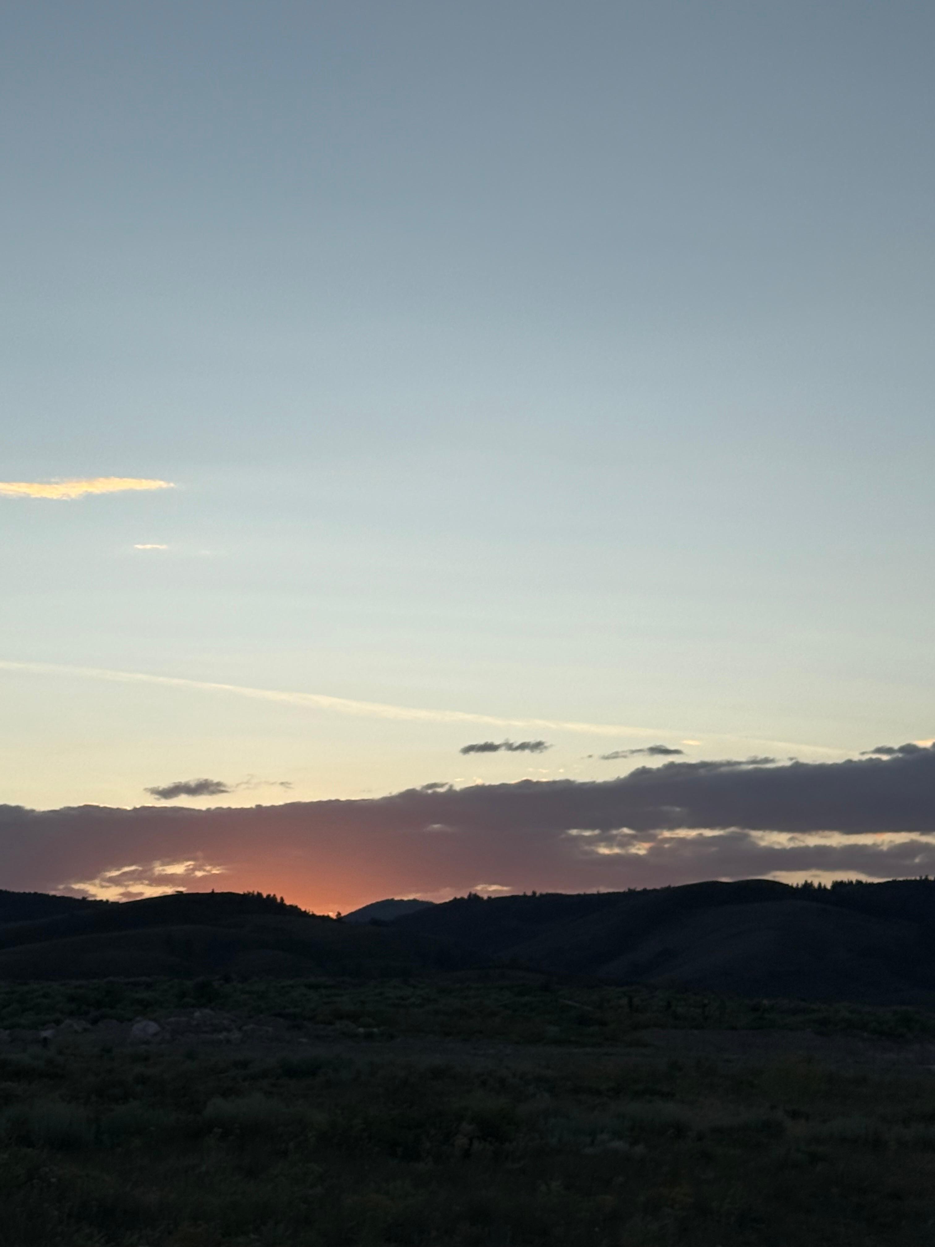Sunset off pickleball/ basketball court