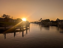 Sunset view from the dock.