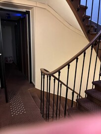 The hallway to my room elevator or stairs