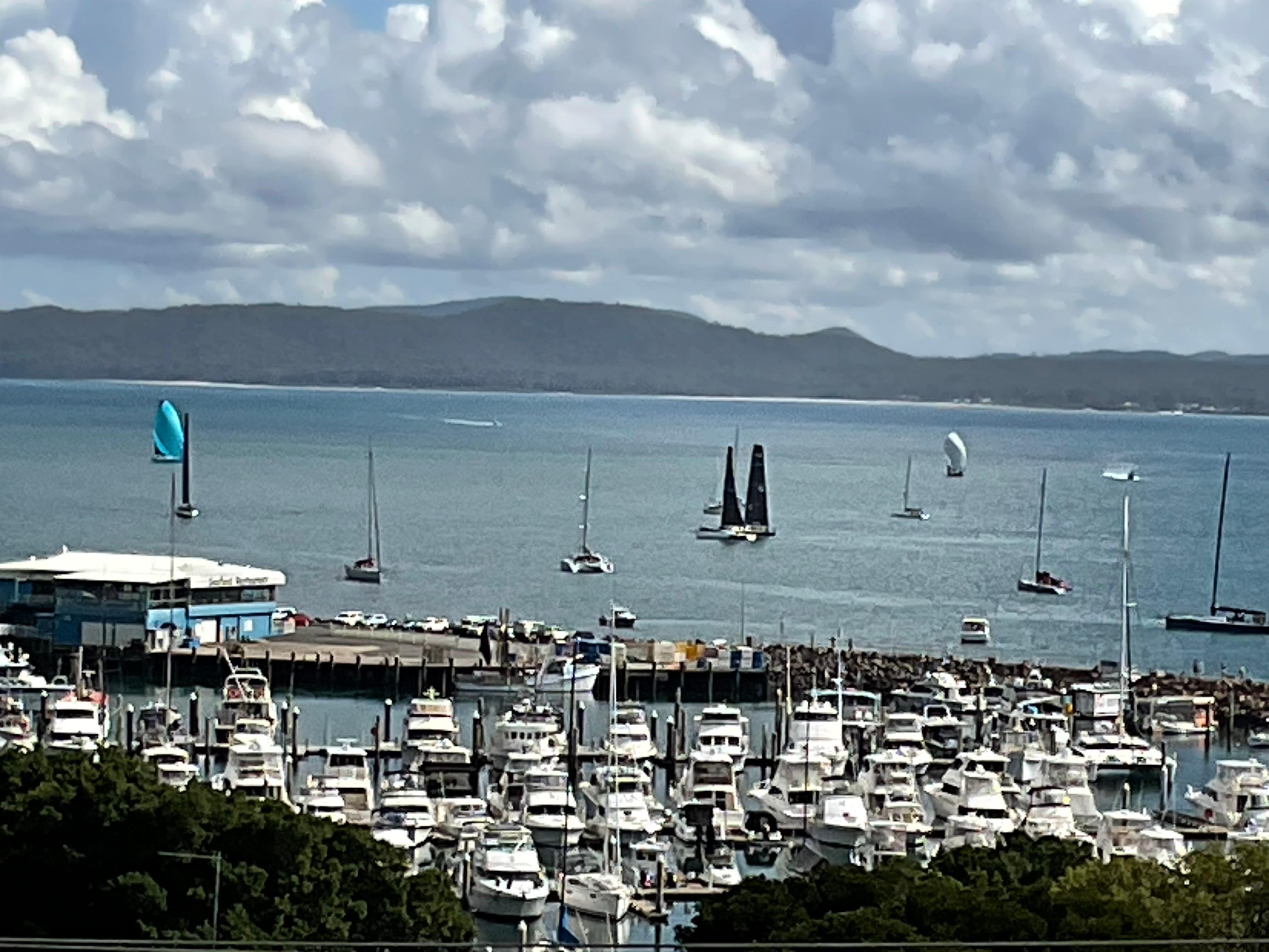 View from our balcony over Nelson Bay