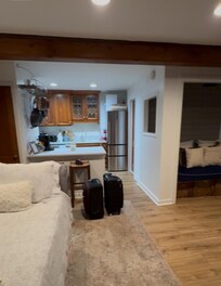 Like a lovely big studio. That’s a big trundle bed on the left.