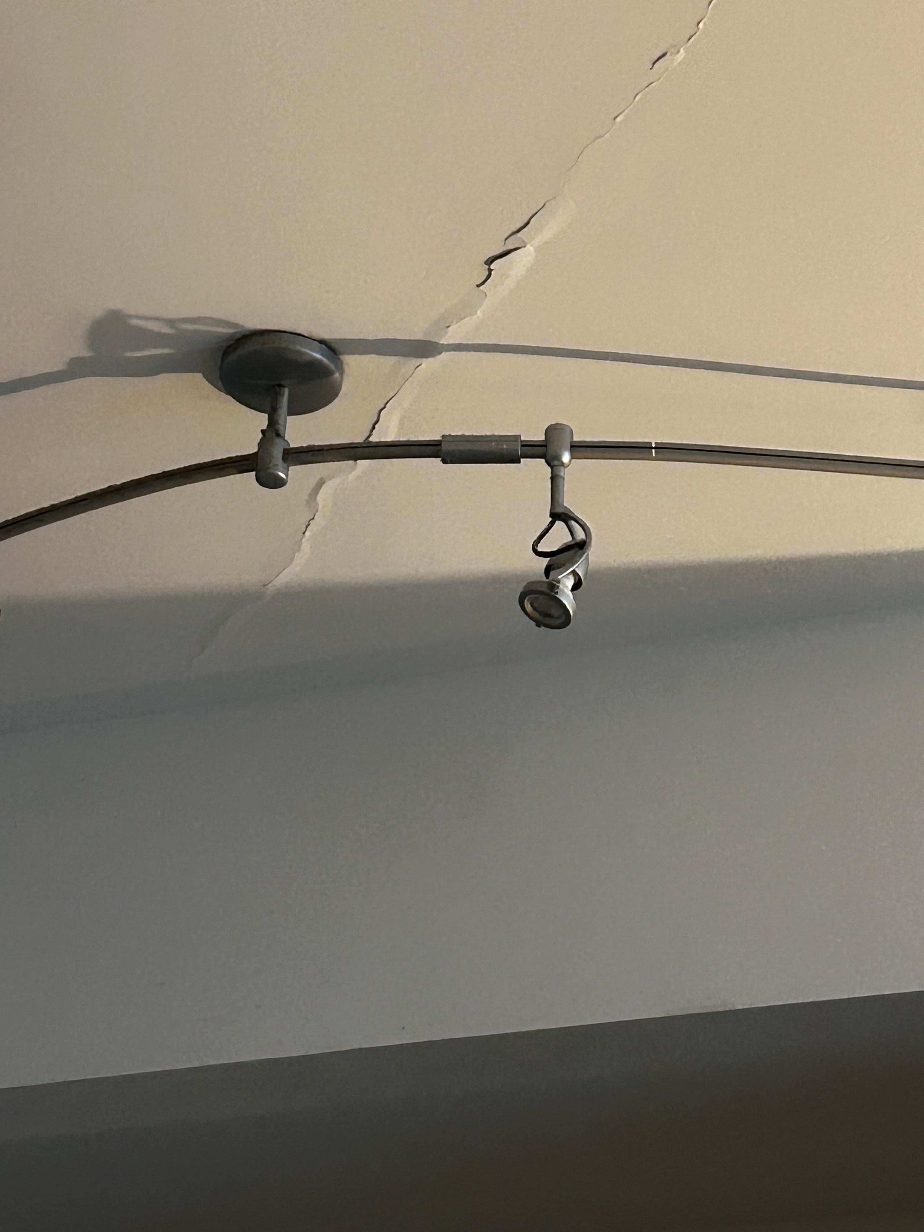 Cracks through the unit