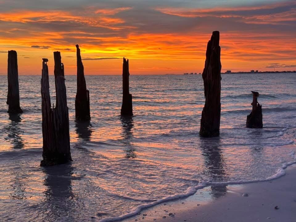 Sunset on the beach