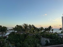 The view in the morning from our balcony