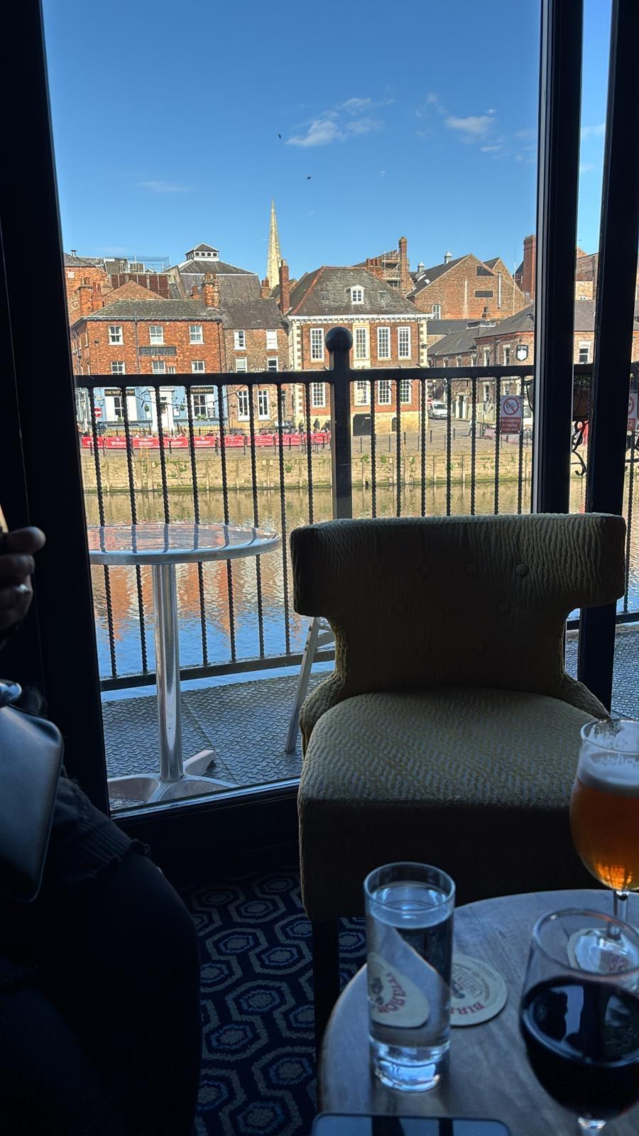 View from the bar area 