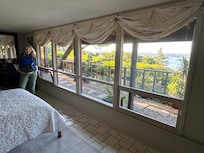 Bedroom windows and view