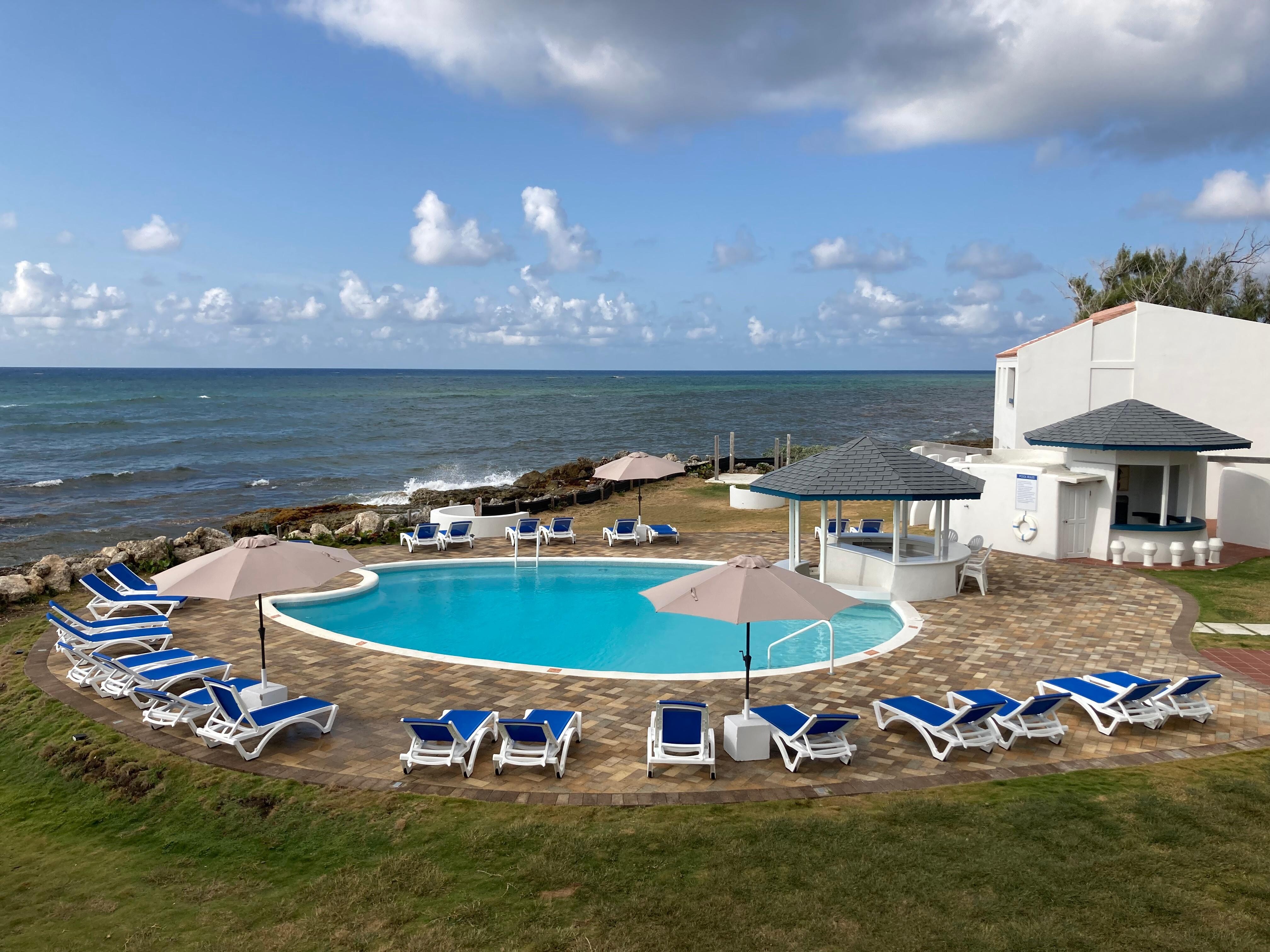 The pool and the ocean beyond