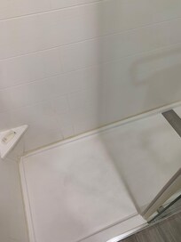 Shower was dirty and stained