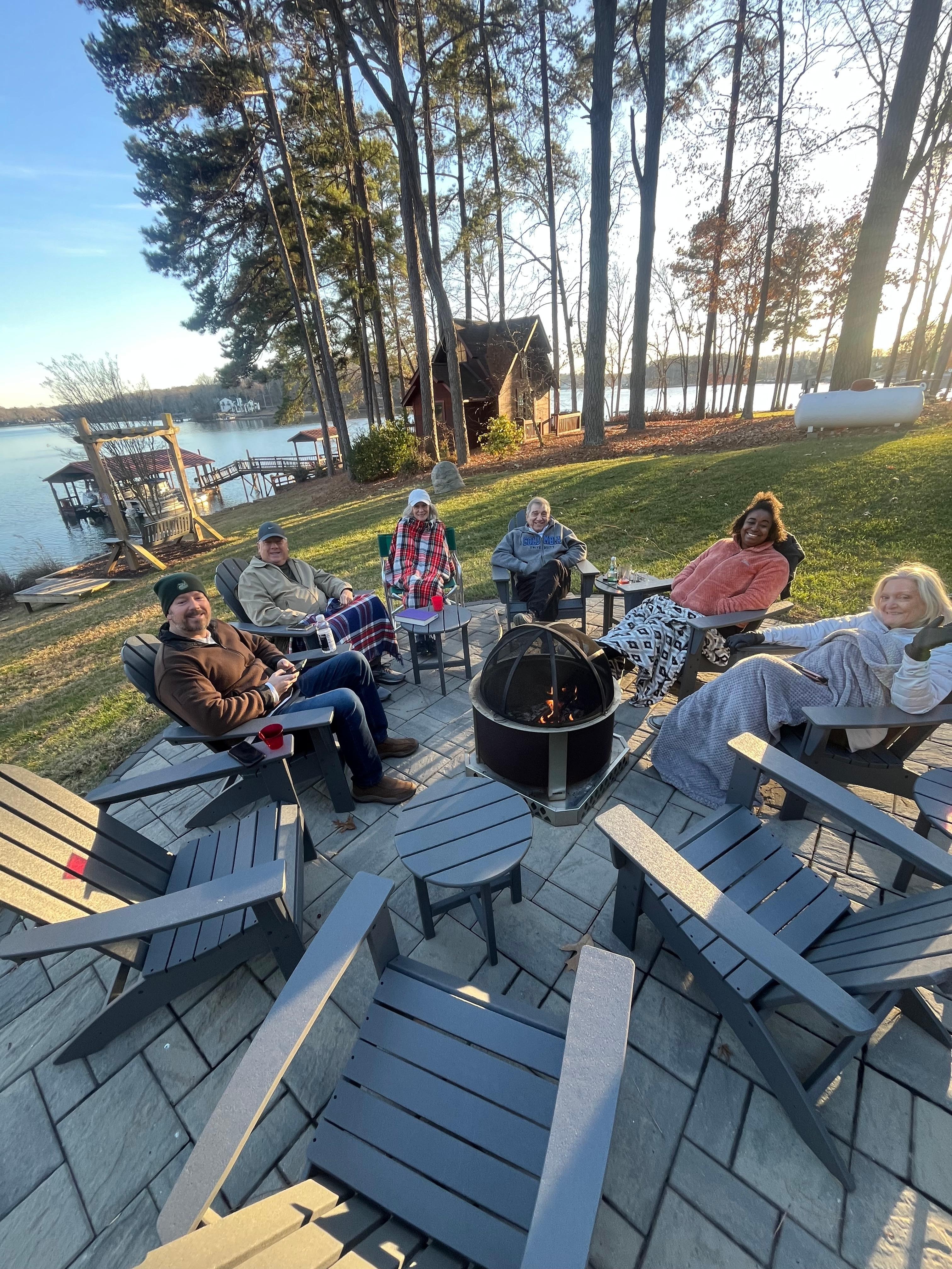 We had supplies to make fires for the day and night! 