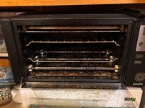 Filthy toaster oven!